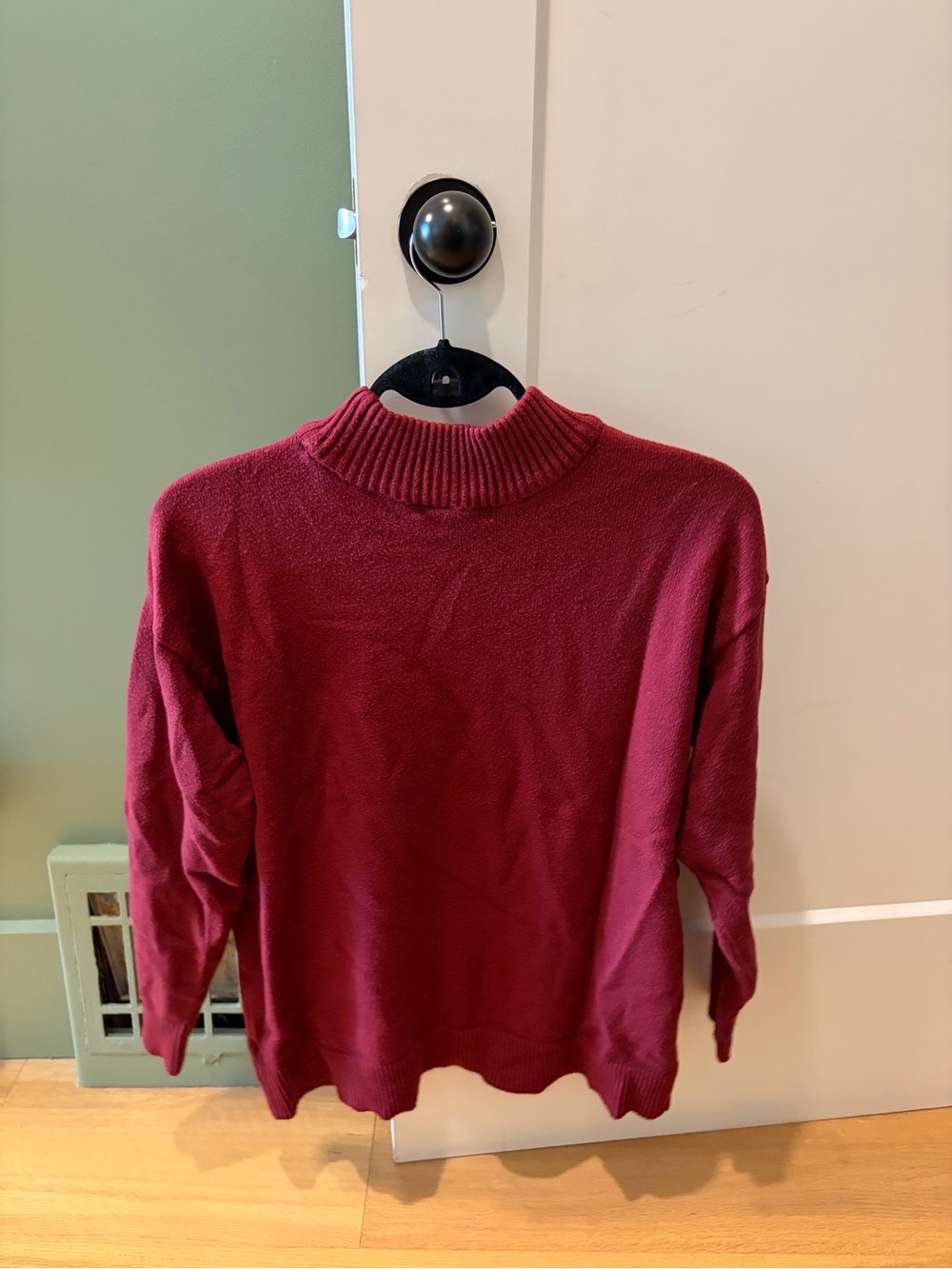 Burgundy mockneck Sweater